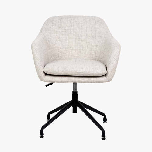 Rosolini Pebble Linen Mix Swivel Rise an