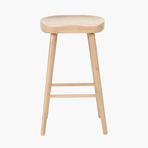 Laselle Ash Wood Bar Stool