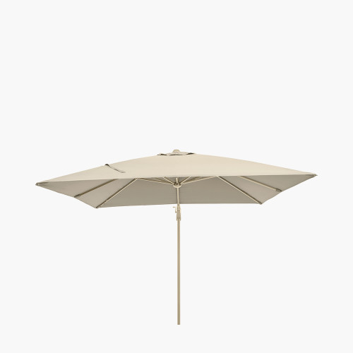 Glow Challenger T2 3m Square Sandstone / Champagne Free Arm Parasol