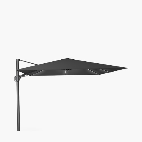 Glow Challenger T2 3m Square Faded Black Free Arm Parasol