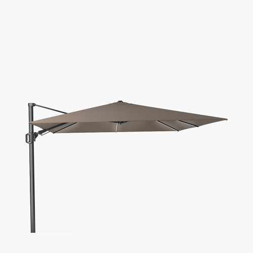 Glow Challenger T2 3m Square Havana Taupe Free Arm Parasol