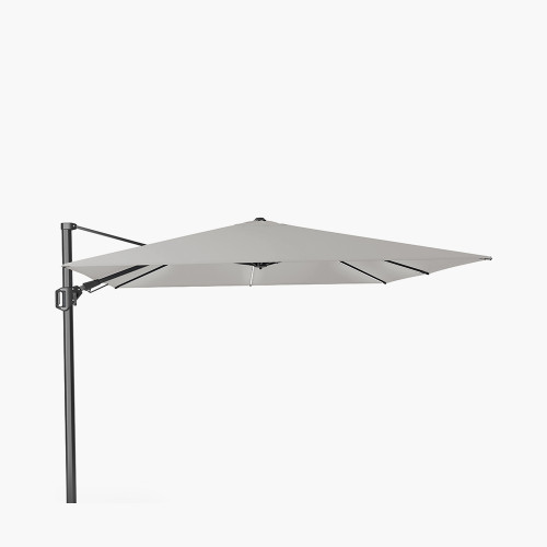 Glow Challenger T2 3m Square Premium Manhattan Grey Free Arm Parasol