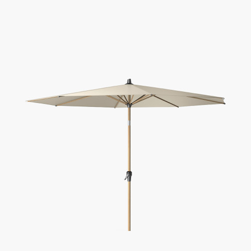 Riva Teak 3m Round Champagne Parasol