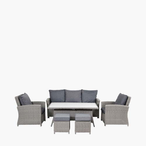 Slate Grey Barbados Lounge Set Ceramic Top