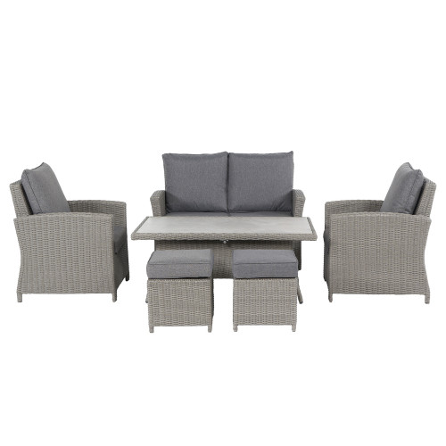 Slate Grey Barbados 2 Seater Lounge Ceramic Set