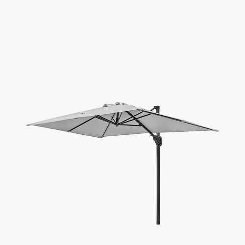 Voyager T1 3m x 2m Oblong Luna Grey Parasol