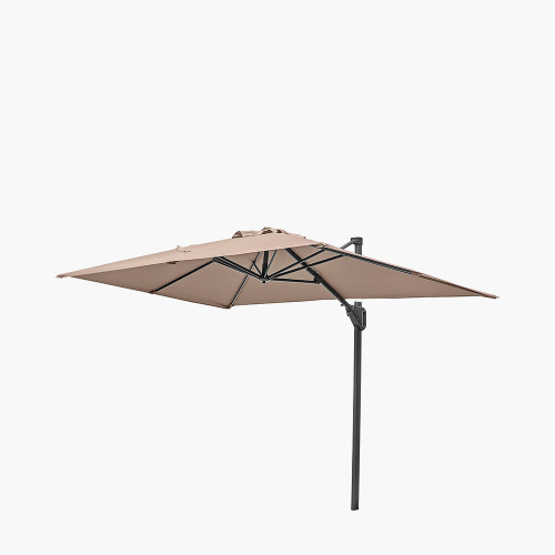 Voyager T1 3m x 2m Oblong Taupe Parasol