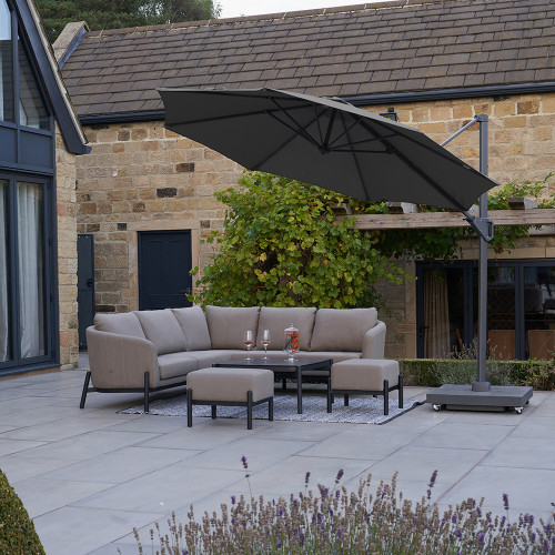 Voyager T1 3m Round Anthracite Parasol