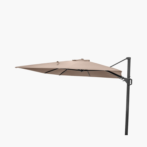 Challenger T2 3.5 x 2.6m Oblong Taupe Parasol