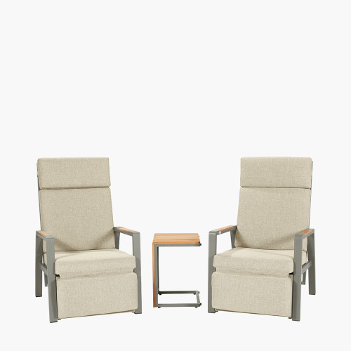 Stockholm Limestone Recliner Set