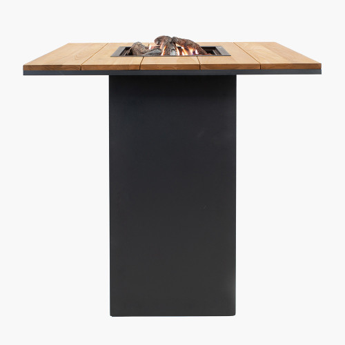 Cosiloft 100 Bar Table Black and Teak