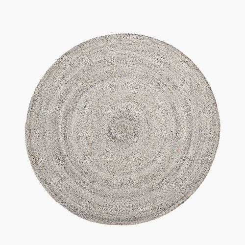 Indoor Outdoor Recycled  PET Yarn Warm Grey Tweed Design Rug