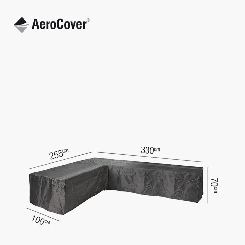 Lounge Set Aerocover L-Shape 330 x 255 x 100 x 70