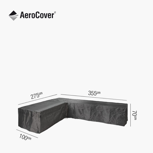 Lounge Set Aerocover L-Shape 355 x 275 x 100 x 70