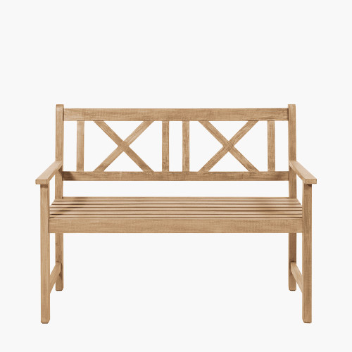 Light Teak Acacia Wood Bench