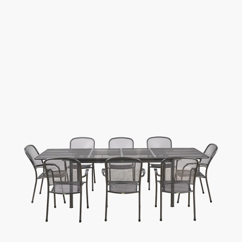 Carlo Extendable Rect 8 Seater Dining Set