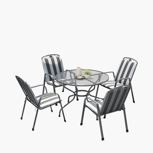 Savoy Round 4 Seater Dining Set with Cushions