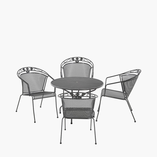 Elegance Round 4 Seater Dining Set