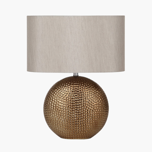 Bronze Textured Ceramic Table Lamp 