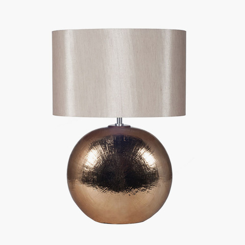 Bronze Textured Ceramic Table Lamp 