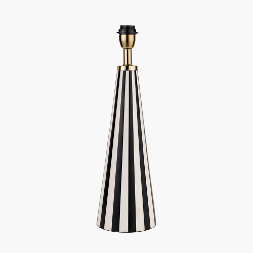 Black White Stripe Conical Resin T/L