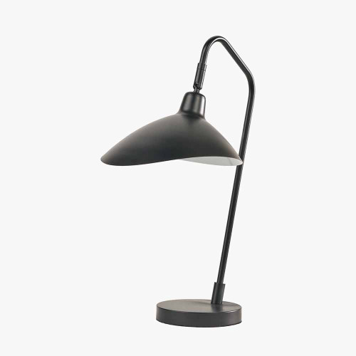 Toulon Matt Black Metal Task Table Lamp