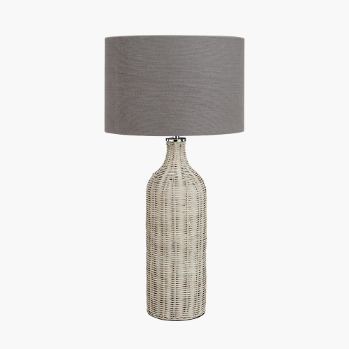 Anika Grey Wash Rattan Bottle TB/L