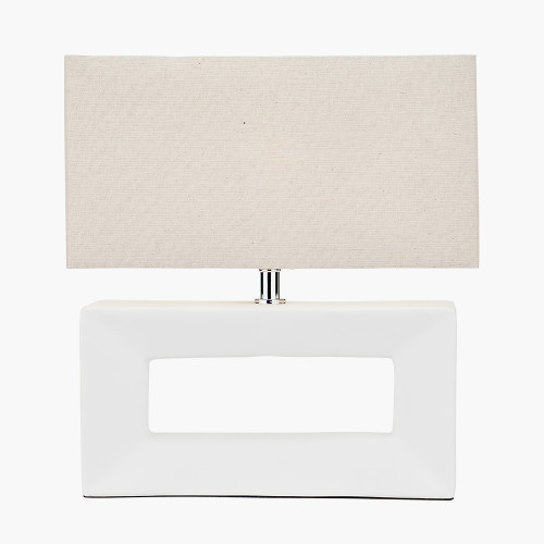 Block White Ceramic Rectangular TB/L 