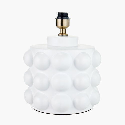  White Bobbled Ceramic TB/L Base