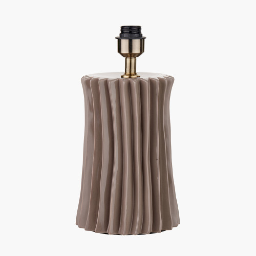 Devony Taupe Pleated Ceramic TB/LB