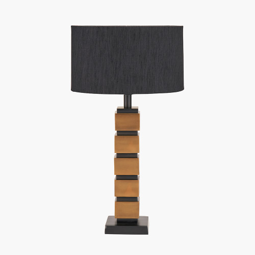 Maximo brass Base & Stellan 35cm BLK shade