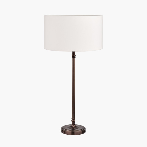 Piero Bronze Base & Henry 35cm White shade