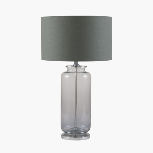 Grey Ombre Glass Table Lamp