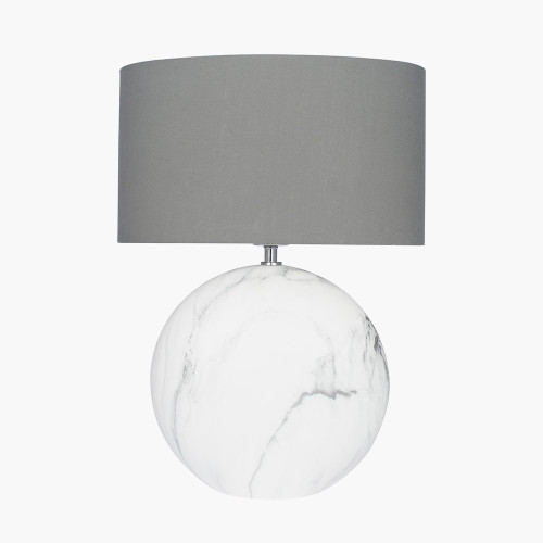 Marble Effect Ceramic Table Lamp