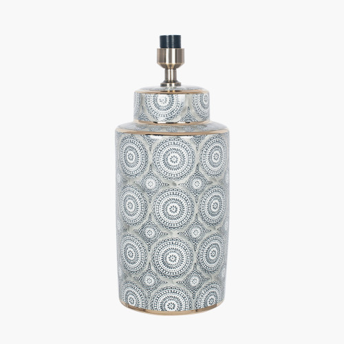 Circle Pattern Ceramic Table Lamp