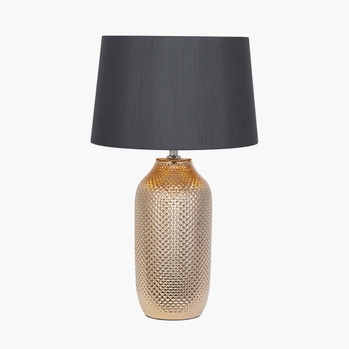 Gold Textured Ceramic Table Lamp