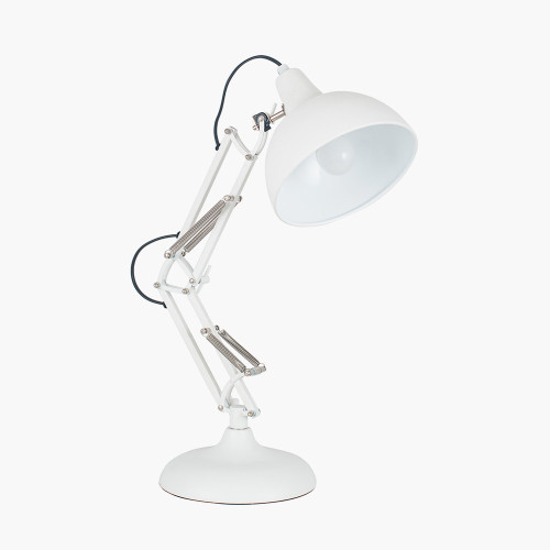 Matt White Task Table Lamp