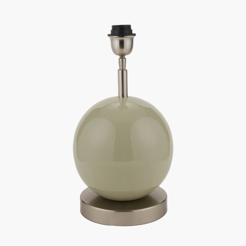 Sofia Sage and Silver Enamel Table Lamp