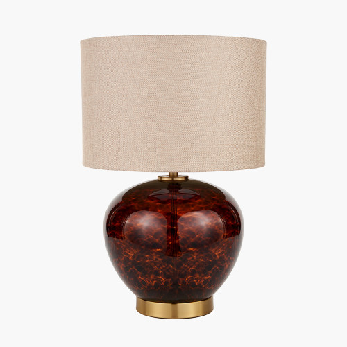 Lucien Tortoiseshell Glass Table Lamp