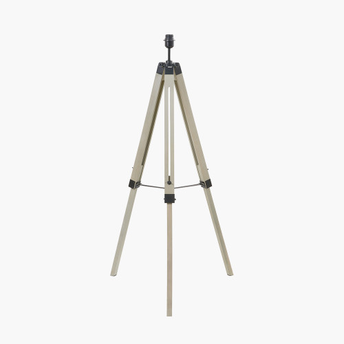 Windsor Sage Green Wooden Tripod Floor Lamp