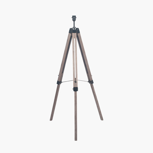 Wooden Tripod Floor Lamp