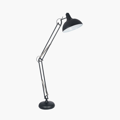 Matt Black Metal Task Floor Lamp