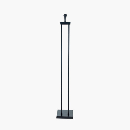 Matt Black Metal Four Post Floor Lamp