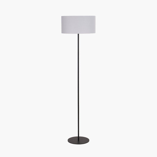 Elin Matt Black & Ivory Floor Lamp