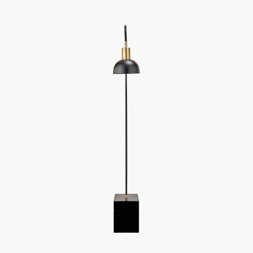 Matt Black Domed Task Floor Lamp 