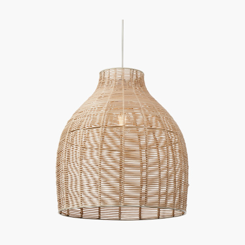 Caswell Natural Rattan Coche Pendant