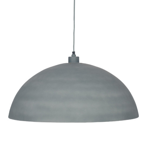 Matt Grey Metal Dome Pendant