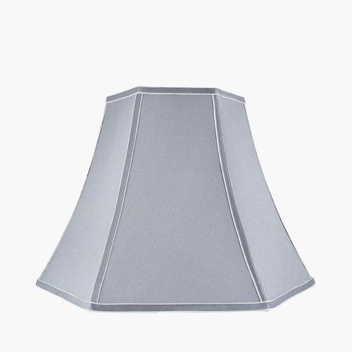 50cm Steel Grey Polysilk Bowed Shade