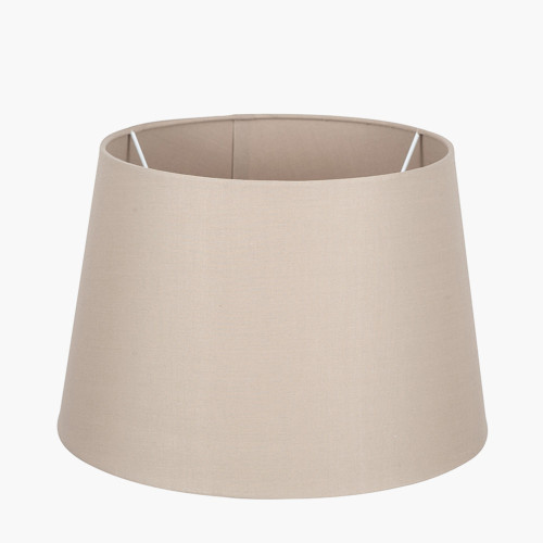 25cm Taupe Tapered Poly Cotton Shade