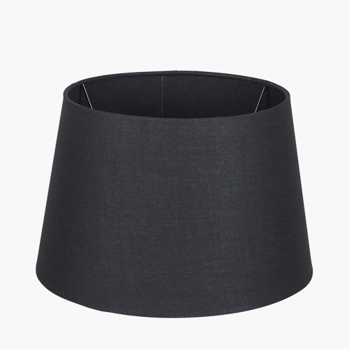 35cm Black Tapered Poly Cotton Shade